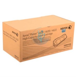 Empaque del tóner Xerox 106R01536, cartucho negro original para impresoras Xerox Phaser 4600/4620/4622.